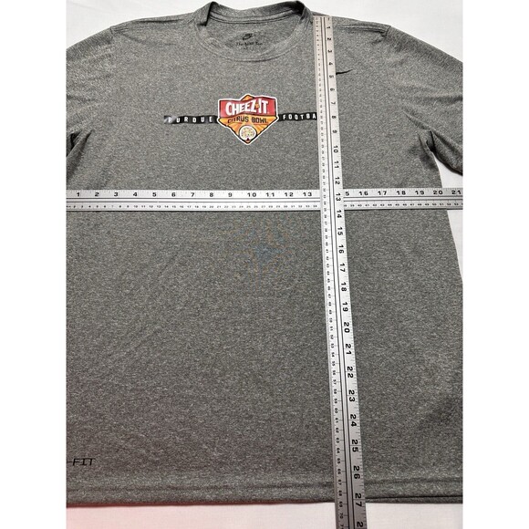 Purdue Football Nike Short Sleeve Shirt Size Large Grey Cheez It Citrus Bowl - Picture 6 of 9